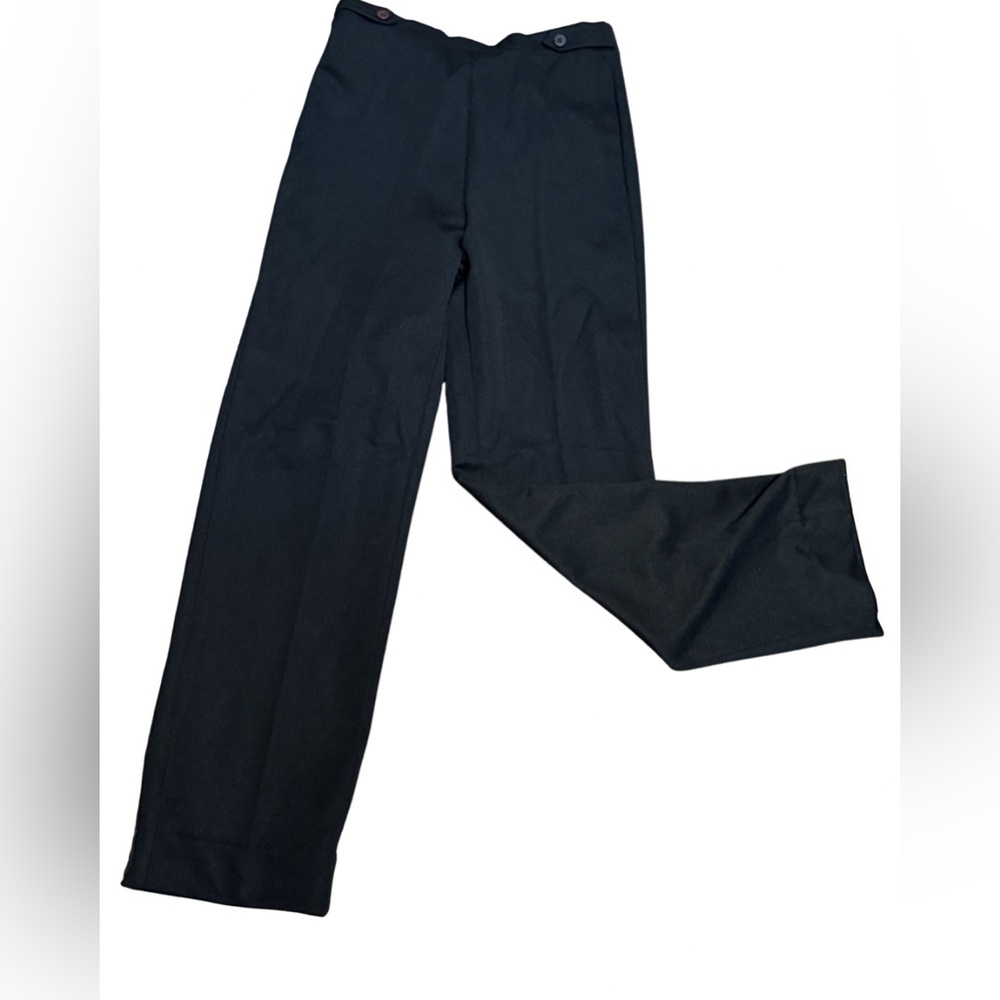 Vintage Family Fashions by Avon Black Wide Leg Trousers Size 10 Office 80s